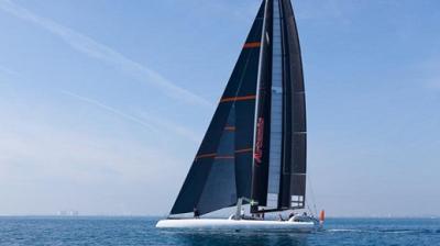 Artemis estrena la vela rígida en el AC72. Artemis estrena la vela rígida en el AC72.