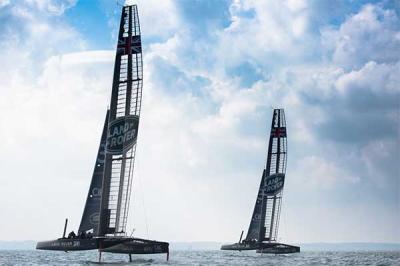 Land Rover conduce a Ben Ainslie hacia la victoria en la Copa América Land Rover conduce a Ben Ainslie hacia la victoria en la Copa América