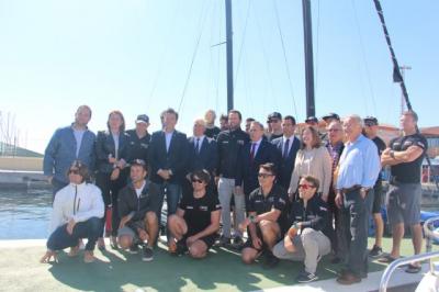 San Pedro del Pinatar acoge al equipo Ineos UK que prepara en el Mar Menor su participación en la Copa América de vela