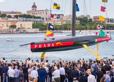 Ya está en el agua el nuevo monocasco que representará a Italia   en la XXXVI Copa América