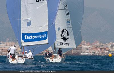 El J 80 Crocs finaliza segundo en la Copa del Rey Audi Mapfre