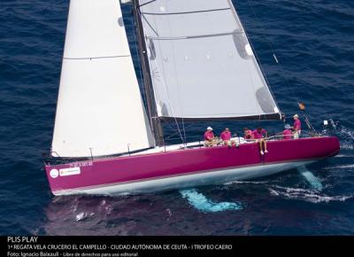 El viento causa estragos en la flota del Trofeo Caero Regata El Campello Ceuta. El ‘Plis Play’, el primer barco en llegar a Ceuta