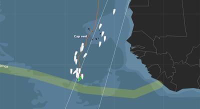 Encabezados por Loick Peyron, los primeros de la flota Vendée se dirigen a los Doldrums
