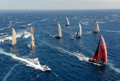 Ericsson 4 y 3, Telefónica Azul y Puma lideran el primer parte de posiciones, en la segunda etapa de la Volvo Ocean Race.