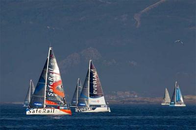 La Solitaire Le Figaro: Sin viento por la costa NW gallega