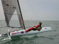 Los regatistas de la Comunidad Valenciana copan los primeros puestos del podium en la Copa de España de Catamaranes disputada en Murcia