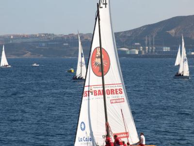 Estibadores Portuarios gana el 1º Concurso el Corte Inglés de vela latina canaria
