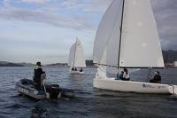 El equipo preolímpico Españols de Match Race se entrena en Vilagarcía 