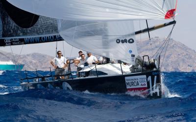 El TP52 ONO en la 12 posición de la general, después de haber tenido el liderazgo en la primera prueba del día que perdió por la rotura del spi El TP52 ONO en la 12 posición de la general, después de haber tenido el liderazgo en la primera prueba del día que perdió por la rotura del spi