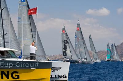 El TP52 ONO finaliza entre los diez primeros con un sexto y un cuarto en la última jornada del Trofeo Región de Murcia
