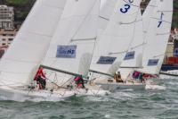 Vela: El fuerte viento protagoniza el inicio de la VI EKP Women’s Cup-Liga Iberdrola femenina en el Abra 
