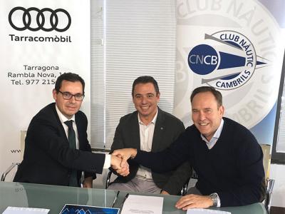 Audi Tarracomòbil y el Club Nàutic Cambrils firman un convenio de patrocinio de los equipos de regatas 