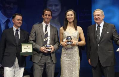 Ben Ainslie y Lijia Xu ganadores de la ISAF 2012 Rolex World Sailor of the Year Awards