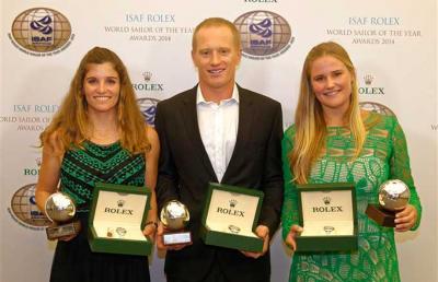 El australiano James Spithill y las brasileñas Martine Grael y Kahena Kunze mejores regatistas del mundo ISAF Rolex 2014