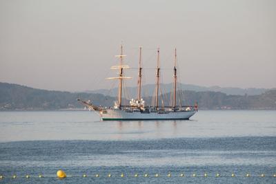 El Juan Sebastián Elcano ya está en Sanxenxo El Juan Sebastián Elcano ya está en Sanxenxo
