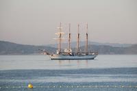 El Juan Sebastián Elcano ya está en Sanxenxo