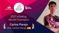 El  regatista del Club Náutico Sevilla Carlos Parejo, campeón de mundo de vela virtual. 