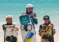 Gisela Pulido y Youri Zoon, ganadores de la eliminatoria simple, apuntan al título en el Mundial de Fuerteventura de Kiteboarding