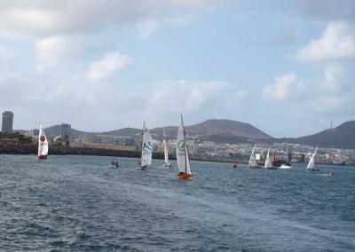 HOSPITAL LA PALOMA/Pueblo Guanche – Unión Risco/BBVA, con el liderato en juego del Campeonato La Caja de Canarias de Vela Latina 