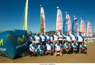 Iker Martínez, protagonista en el clinic Movistar de Playa América Iker Martínez, protagonista en el clinic Movistar de Playa América