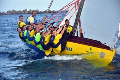 La Vela Latina de Gran Canaria y Lanzarote se unieron por un día