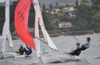 Los mejores regatistas gallegos de la clase 420 disputarán la regata de clasificación de Galicia este fin de semana en Aguete