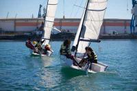 Los pequeños navegantes demostraron su dominio de la técnica del match race en los Jocs Esportius de Vela de Castellón