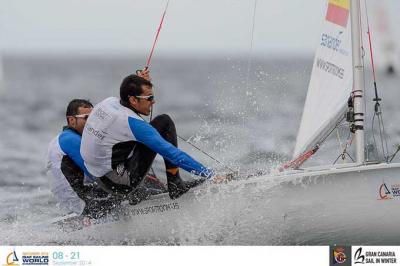 Onán Barreiros y Juan Curbelo. en el puesto 14 del ranking mundial de la clase 470 de vela.