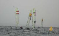 Otra visión del Test Event Santander 2014. Hoy comenzaron la competición las clases Nacra 17, 49er, 49er FX y las tablas SR:X 