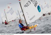 Sanxenxo acoge la clase magistral de Silvia Mas para la flota gallega de Optimist