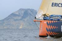Aproximadamente a las 16 horas los dos barcos de Ericsson Racing Team pasaron el Estrecho de Gibraltar encabezando a la flota