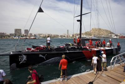 La embarcación 'Il Mostro' del equipo Puma de la Vuelta al Mundo ya se encuentra en Alicante La embarcación 'Il Mostro' del equipo Puma de la Vuelta al Mundo ya se encuentra en Alicante