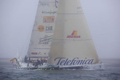 La flota VOR en un pañuelo, rumbo a la meta volante