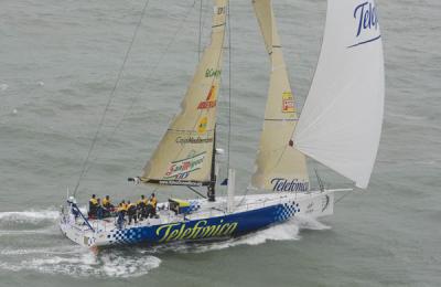 La meta volante de 36ºS para el Ericsson 4 La meta volante de 36ºS para el Ericsson 4