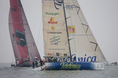 Las regata de Quingdao vista por el Telefónica