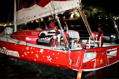 Victoria del Estrella Damm Sailing Team 1876 en Niza Victoria del Estrella Damm Sailing Team 1876 en Niza