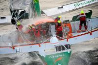 48D 07H 44M 52S  El Trofeo Julio Verne pertenece ahora a Franck Cammas y su tripulación del Groupama 