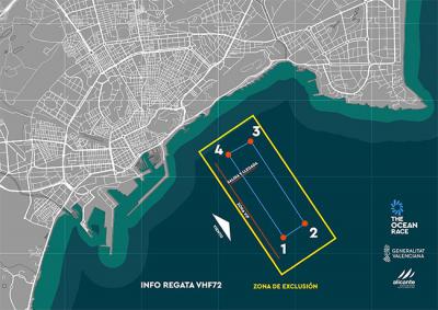 Alicante Puerto de Salida establece este domingo una Zona de Exclusión dentro de la Zona de Navegación Restringida con motivo de la regata In-Port de The Ocean Race Alicante Puerto de Salida establece este domingo una Zona de Exclusión dentro de la Zona de Navegación Restringida con motivo de la regata In-Port de The Ocean Race