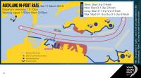 Auckland, quinta regata in-port de esta edición 2011-12, una prueba entre boyas de una hora de duración
