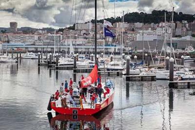 El equipo español de la VOR de gira por Galicia El equipo español de la VOR de gira por Galicia