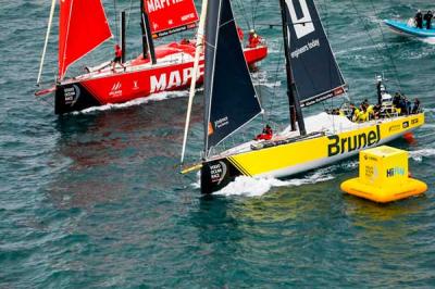 El Team Brunel gana una increíble Mirpuri Foundation In-Port Race Lisboa