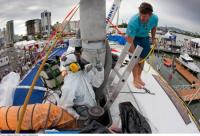 El Telefónica en quinta en tierra para estar al 100x100 para la costera de Itajai