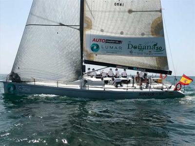 El “Sirius VI” cruza el primero la línea de llegada de la regata oceánica Huelva-La Gomera