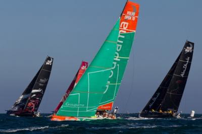 Groupama sailing team logra su primera victoria parcial Groupama sailing team logra su primera victoria parcial