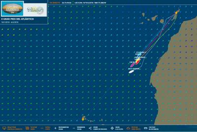 Jornada de navegación muy táctica para los componentes de la flota del Gran Prix del Atlántico