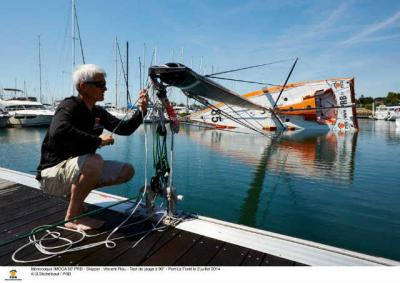 Los IMOCA 60 se preparan para la “Route du Rhum” Los IMOCA 60 se preparan para la “Route du Rhum”