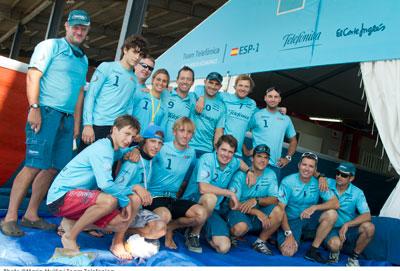 LOS WINDSURFISTAS ESPAÑOLES DEL FUTURO, CON EL TEAM TELEFÓNICA