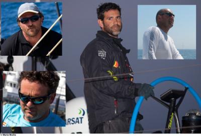 Nutrida tripulación gallega a bordo del Mapfre Nutrida tripulación gallega a bordo del Mapfre