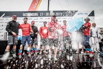 Podio del MAPFRE en la última etapa de la Volvo Ocean Race Podio del MAPFRE en la última etapa de la Volvo Ocean Race