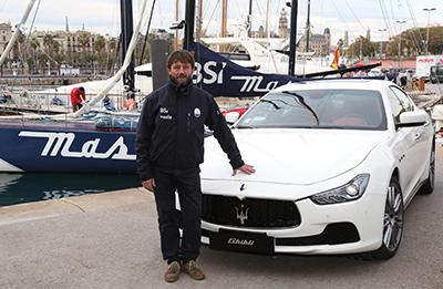 Presentado en Barcelona el nuevo proyecto de Giovanni Soldini a bordo del Maserati Presentado en Barcelona el nuevo proyecto de Giovanni Soldini a bordo del Maserati